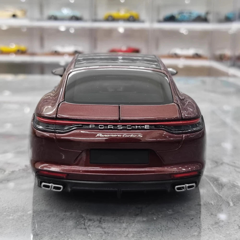 [Minichamps] 1:18 Porsche 2021 Panamera Turbo S rouge voiture miniature Die-Cast