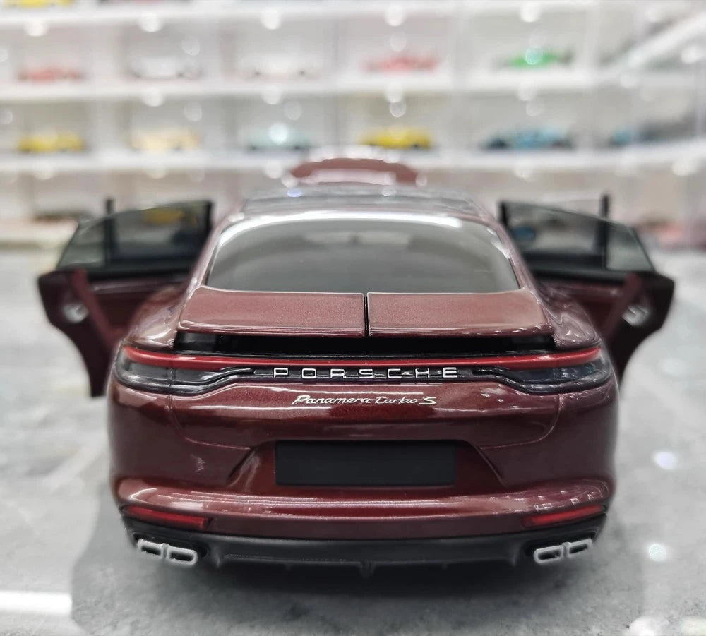 [Minichamps] 1:18 Porsche 2021 Panamera Turbo S rouge voiture miniature Die-Cast