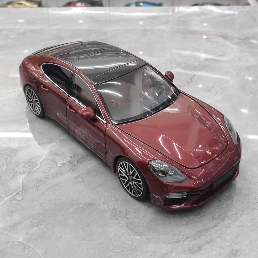 [Minichamps] 1:18 Porsche 2021 Panamera Turbo S rouge voiture miniature Die-Cast