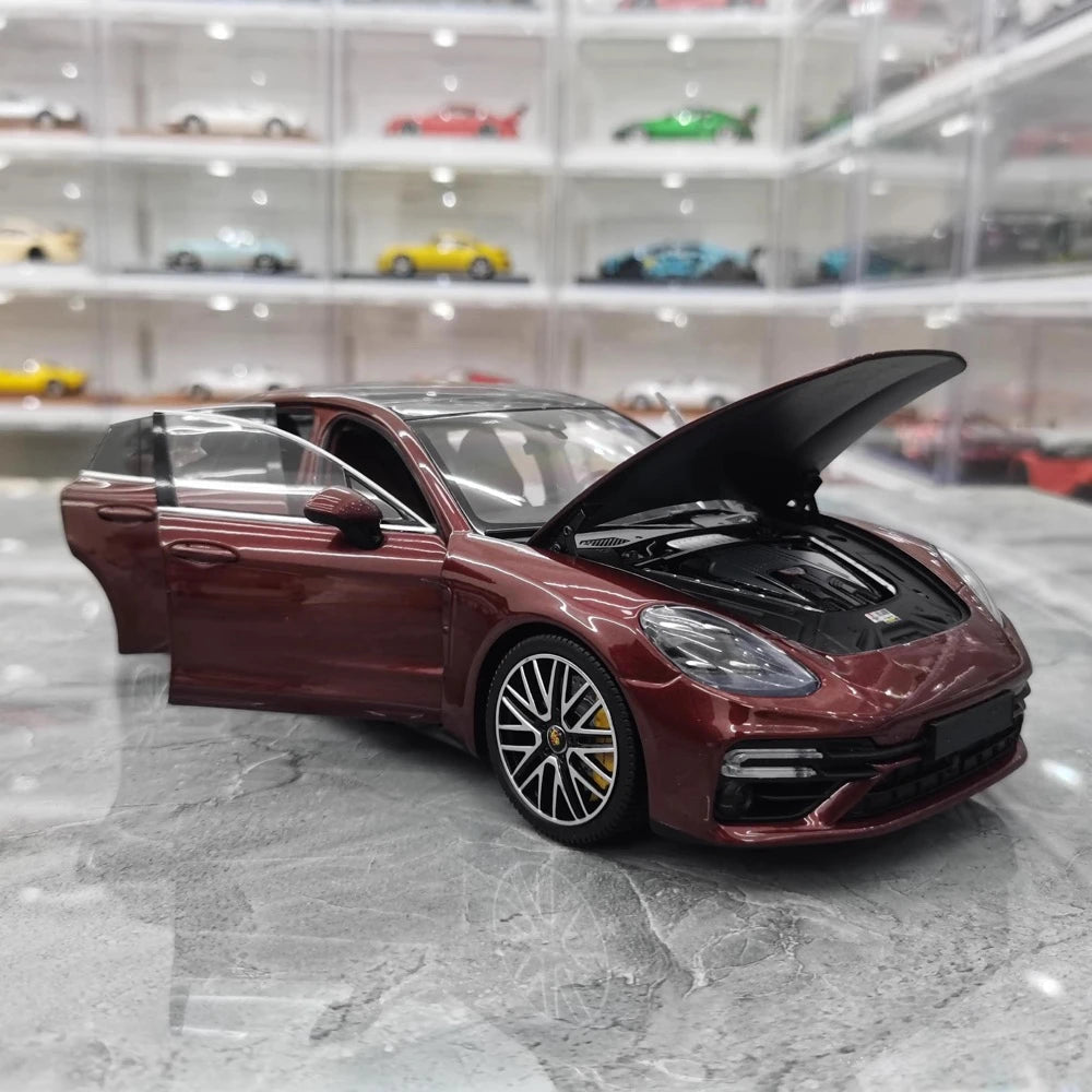[Minichamps] 1:18 Porsche 2021 Panamera Turbo S rouge voiture miniature Die-Cast