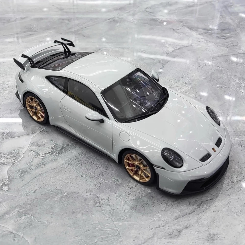 [Minichamps] 1:18 Porsche 2022 911 992 GT3 Gray Model Car Resin