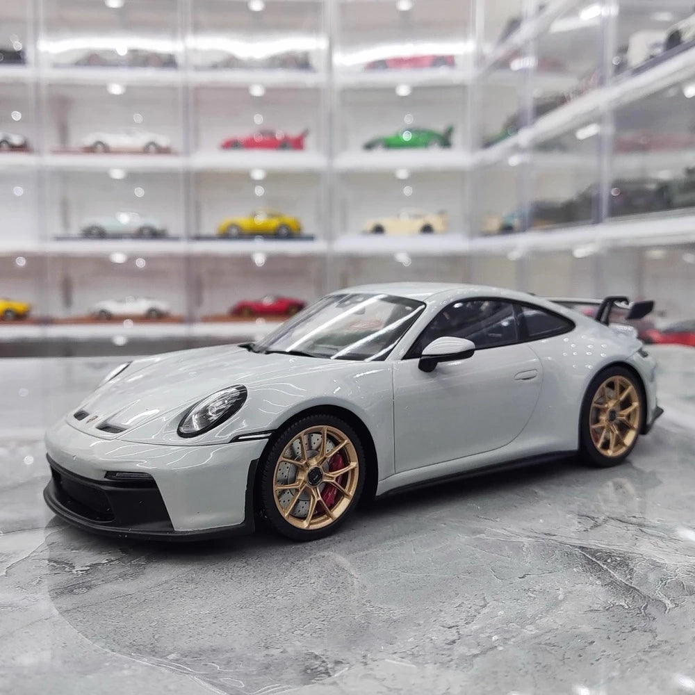 [Minichamps] 1:18 Porsche 2022 911 992 GT3 Gray Model Car Resin