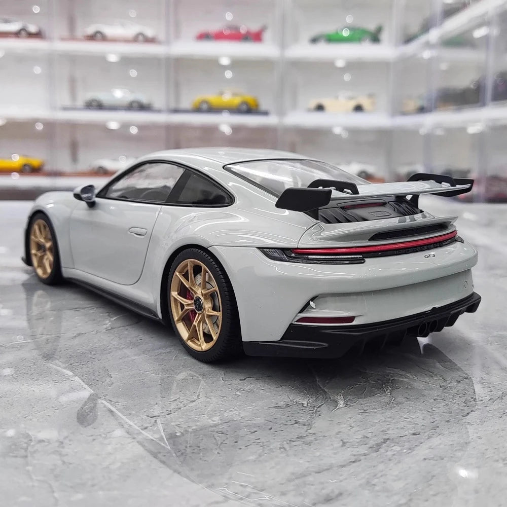 [Minichamps] 1:18 Porsche 2022 911 992 GT3 Gray Model Car Resin