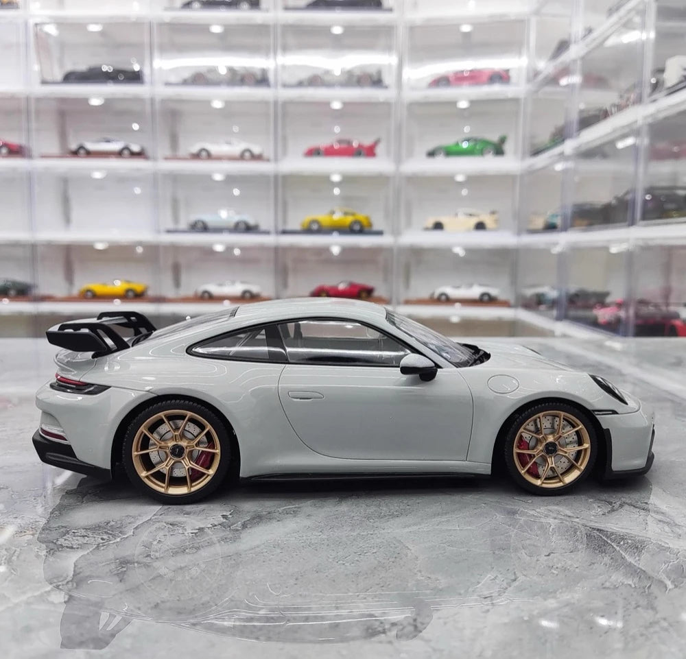 [Minichamps] 1:18 Porsche 2022 911 992 GT3 Gray Model Car Resin