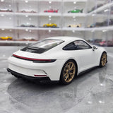 [Minichamps] 1:18 Porsche 2022 911 992 GT3 White Model Car Resin
