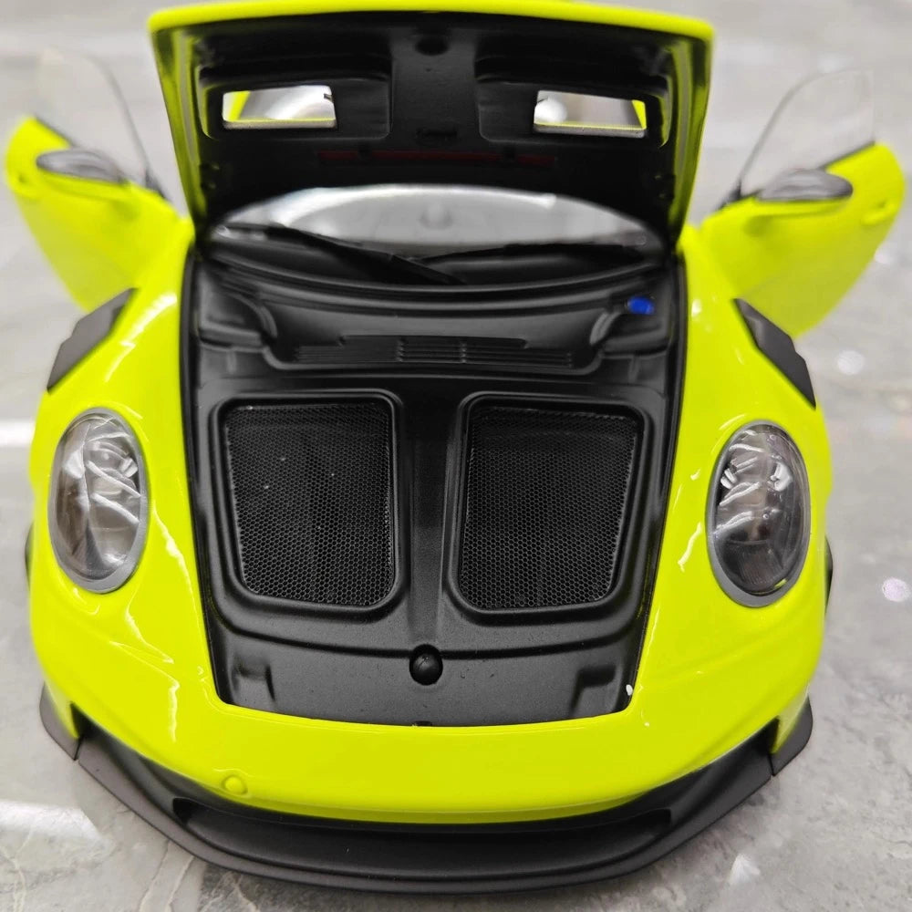 [Minichamps] 1:18 Porsche 2023 911 992 GT3 RS Lemon verde modellino di auto resina