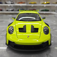 [Minichamps] 1:18 Porsche 2023 911 992 GT3 RS Lemon verde modellino di auto resina