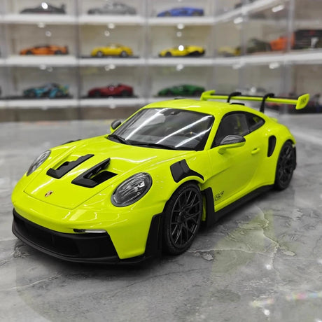[Minichamps] 1:18 Porsche 2023 911 992 GT3 RS Lemon Green Model Car Resin