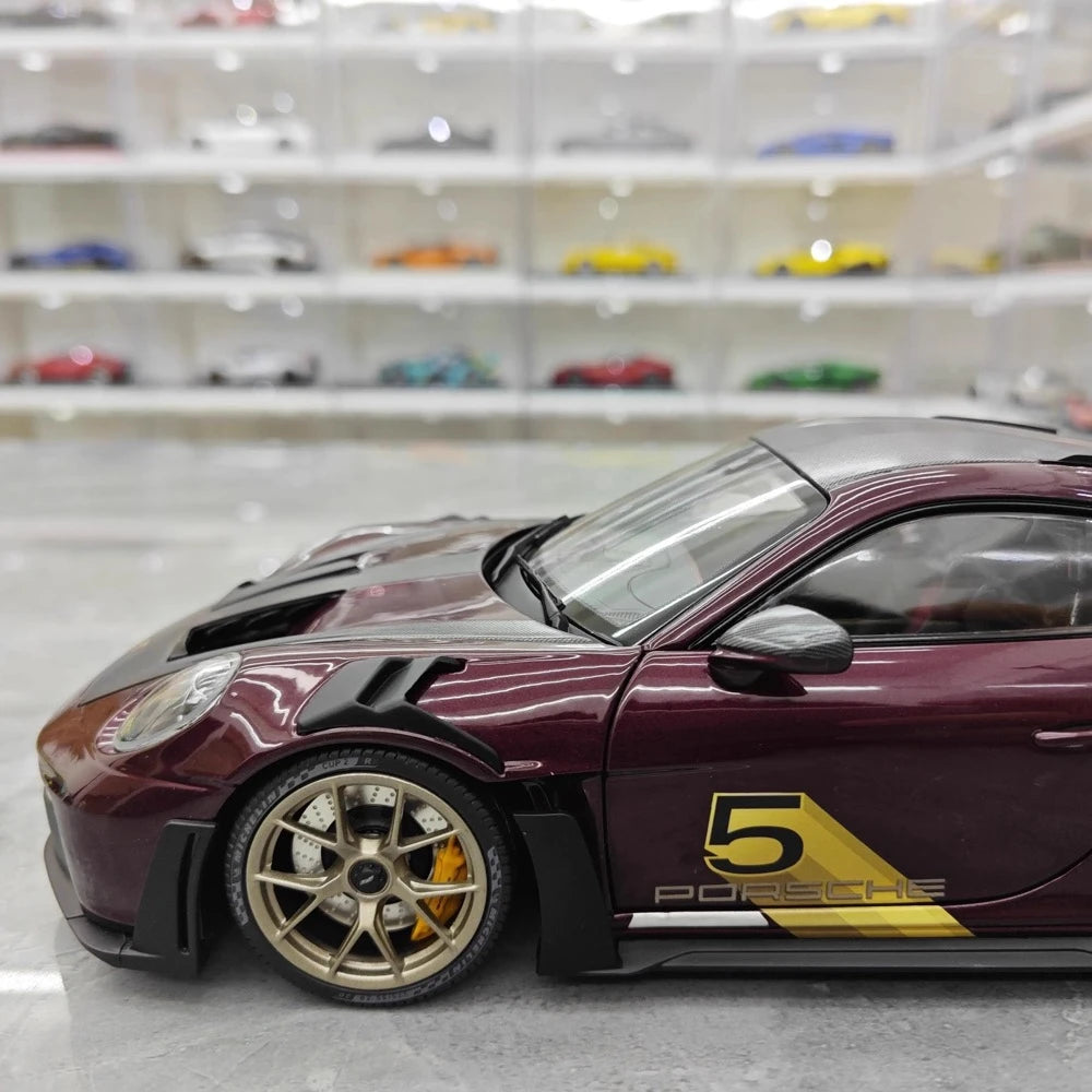 [Minichamps] 1:18 Porsche 2023 911 992 GT3 RS Magenta Model Car Resin