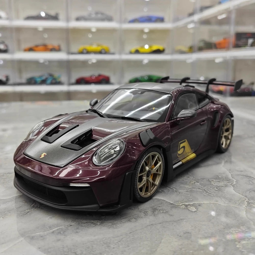 [Minichamps] 1:18 Porsche 2023 911 992 GT3 RS Magenta Model Car Resin