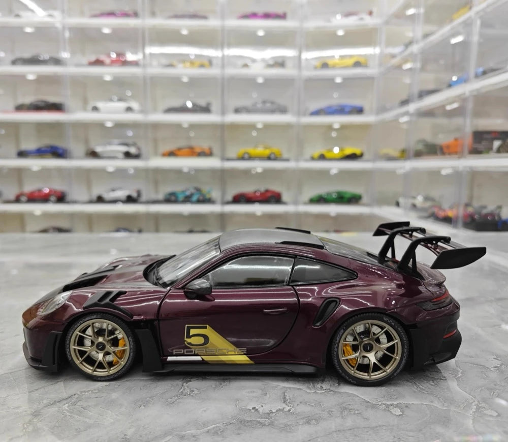 [Minichamps] 1:18 Porsche 2023 911 992 GT3 RS Magenta Model Car Resin