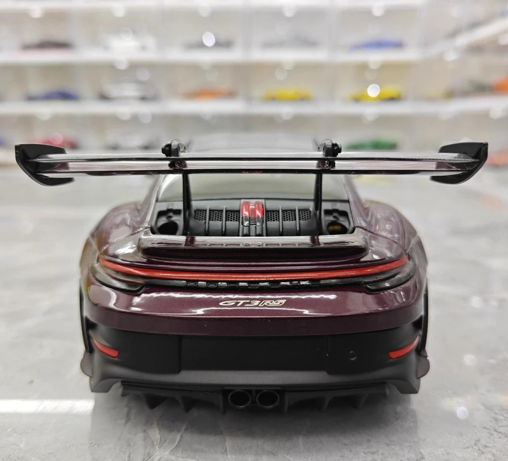 [Minichamps] 1:18 Porsche 2023 911 992 GT3 RS Magenta Model Car Resin