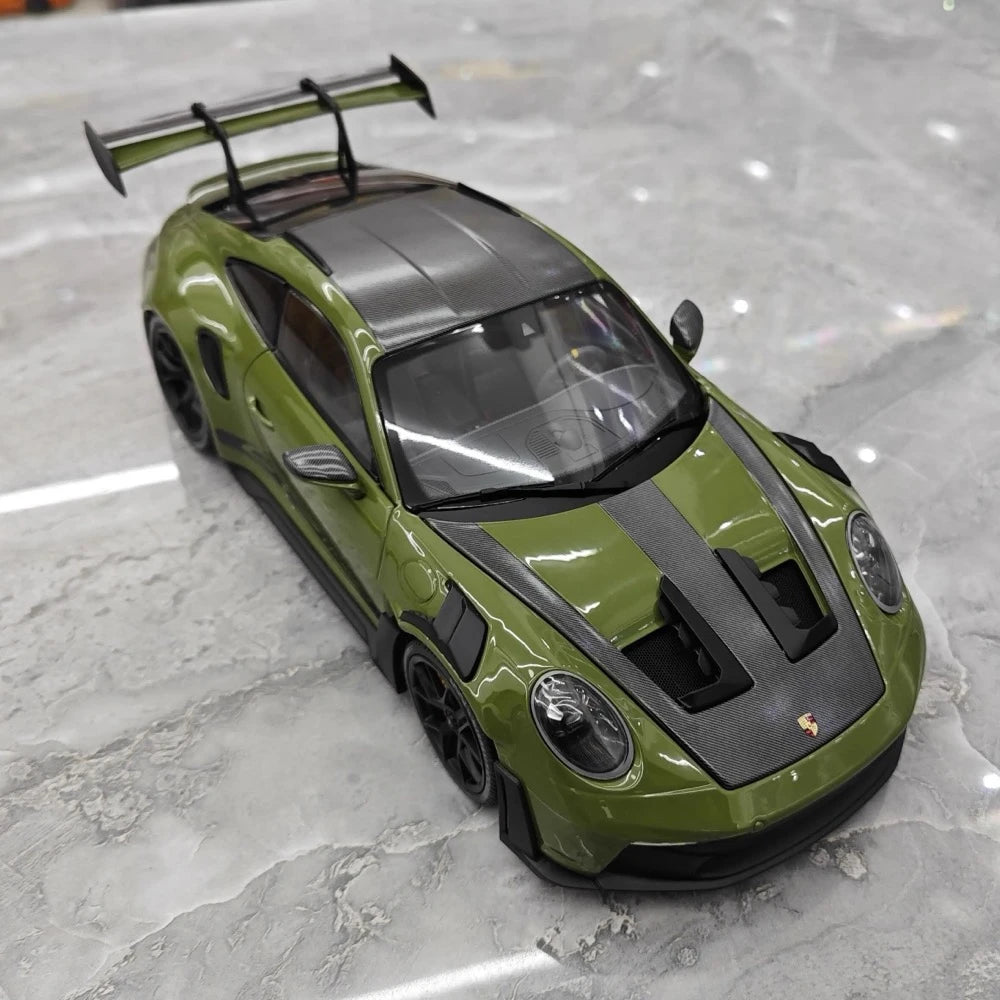 [Minichamps] 1:18 Porsche 2023 911 992 GT3 RS Olives Green Model Car Resin