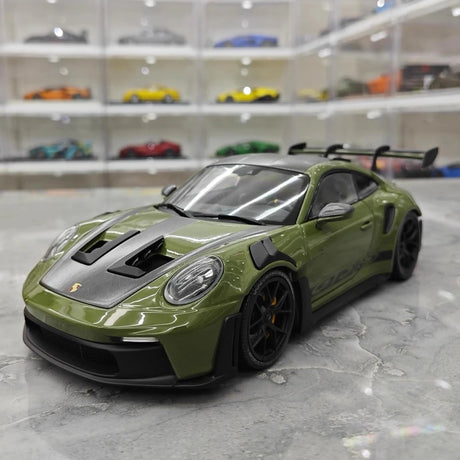 [Minichamps] 1:18 Porsche 2023 911 992 GT3 RS Olives Green Model Car Resin