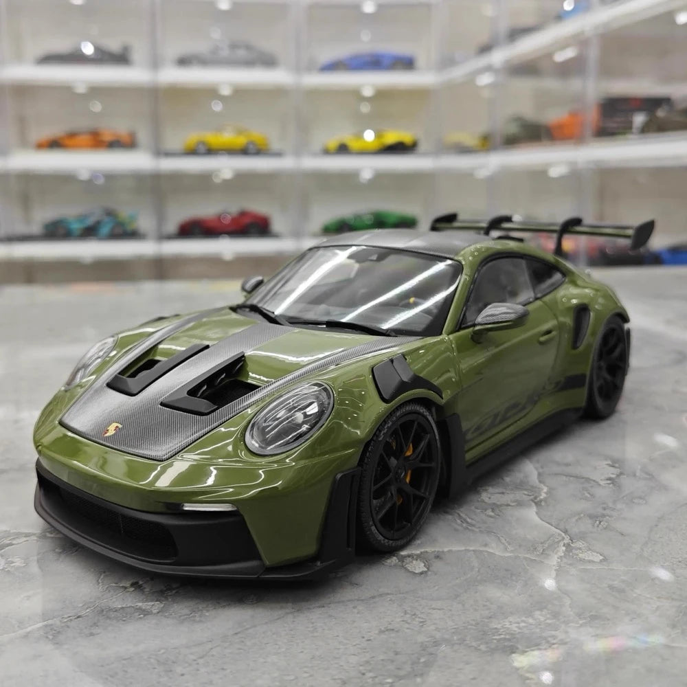 [Minichamps] 1:18 Porsche 2023 911 992 GT3 RS Olives Green Model Car Resin
