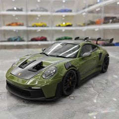 [Minichamps] 1:18 Porsche 2023 911 992 GT3 RS Olives Green Model Car Resin