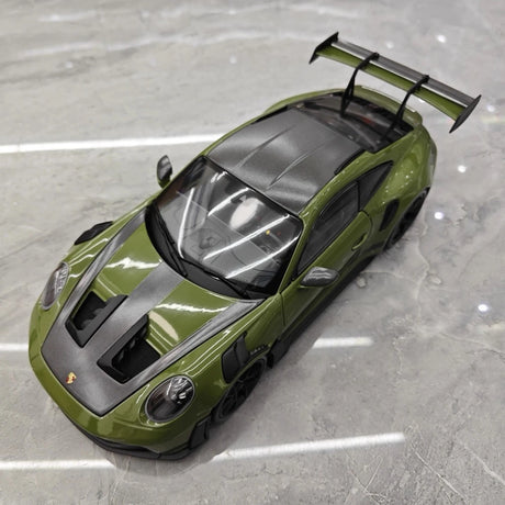 [Minichamps] 1:18 Porsche 2023 911 992 GT3 RS Olives Green Model Car Resin