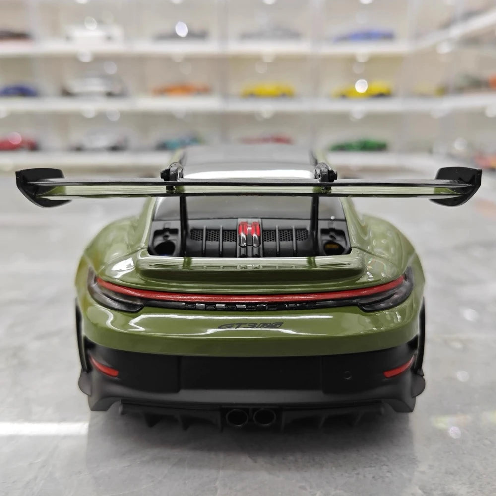 [Minichamps] 1:18 Porsche 2023 911 992 GT3 RS Olives Green Model Car Resin