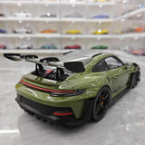 [Minichamps] 1:18 Porsche 2023 911 992 GT3 RS Olives Green Model Car Resin
