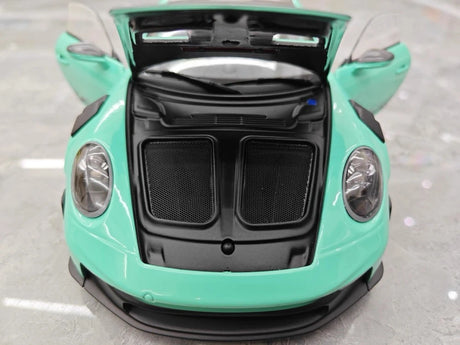 [Minichamps] 1:18 Porsche 2023 911 992 GT3 RS Tiffany Blue Model Car Resin