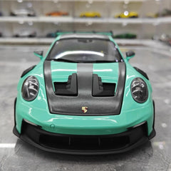 [Minichamps] 1:18 Porsche 2023 911 992 GT3 RS Tiffany Blue Model Car Resin