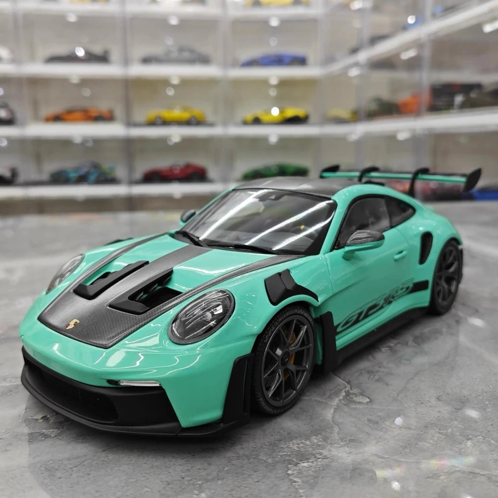 [Minichamps] 1:18 Porsche 2023 911 992 GT3 RS Tiffany bleu voiture miniature Resin