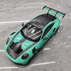 [Minichamps] 1:18 Porsche 2023 911 992 GT3 RS Tiffany Blue Model Car Resin