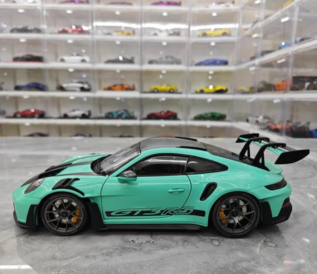 [Minichamps] 1:18 Porsche 2023 911 992 GT3 RS Tiffany Blue Model Car Resin
