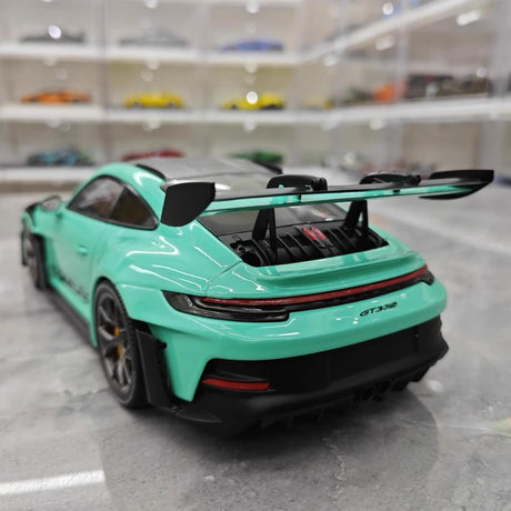 [Minichamps] 1:18 Porsche 2023 911 992 GT3 RS Tiffany Blue Model Car Resin