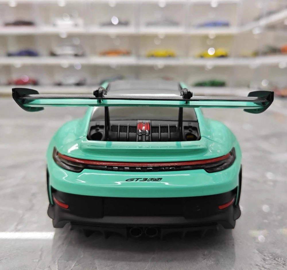 [Minichamps] 1:18 Porsche 2023 911 992 GT3 RS Tiffany bleu voiture miniature Resin