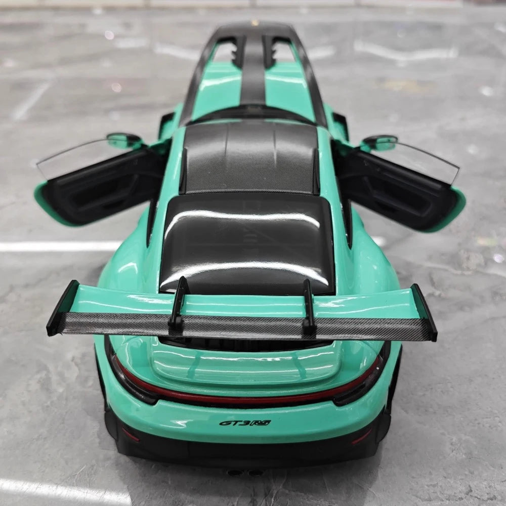 [Minichamps] 1:18 Porsche 2023 911 992 GT3 RS Tiffany bleu voiture miniature Resin