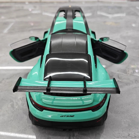 [Minichamps] 1:18 Porsche 2023 911 992 GT3 RS Tiffany Blue Model Car Resin