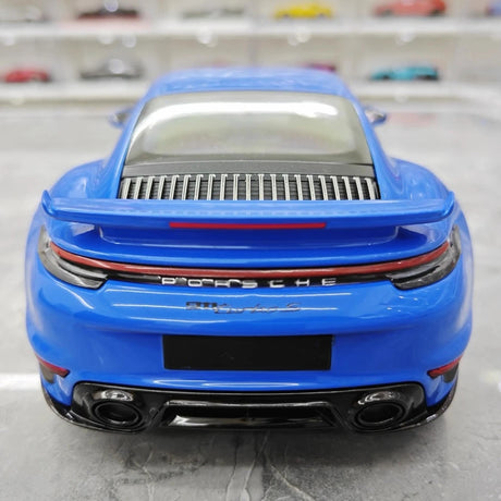 [Minichamps] 1:18 Porsche 2023 911 992 Turbo S Blue Model Car Die-Cast