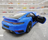 [Minichamps] 1:18 Porsche 2023 911 992 Turbo S blauw modelauto Die-Cast