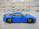 [Minichamps] 1:18 Porsche 2023 911 992 Turbo S blauw modelauto Die-Cast