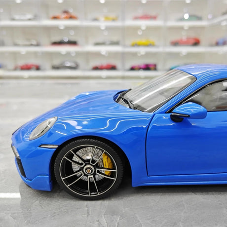[Minichamps] 1:18 Porsche 2023 911 992 Turbo S Blue Model Car Die-Cast