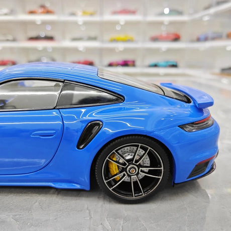 [Minichamps] 1:18 Porsche 2023 911 992 Turbo S Blue Model Car Die-Cast