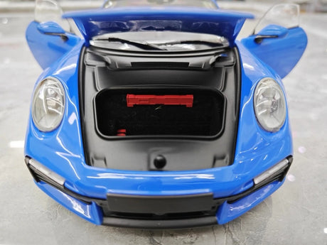 [Minichamps] 1:18 Porsche 2023 911 992 Turbo S Blue Model Car Die-Cast