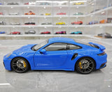 [Minichamps] 1:18 Porsche 2023 911 992 Turbo S blauw modelauto Die-Cast