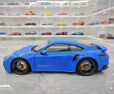 [Minichamps] 1:18 Porsche 2023 911 992 Turbo S Blue Model Car Die-Cast