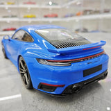 [Minichamps] 1:18 Porsche 2023 911 992 Turbo S blauw modelauto Die-Cast
