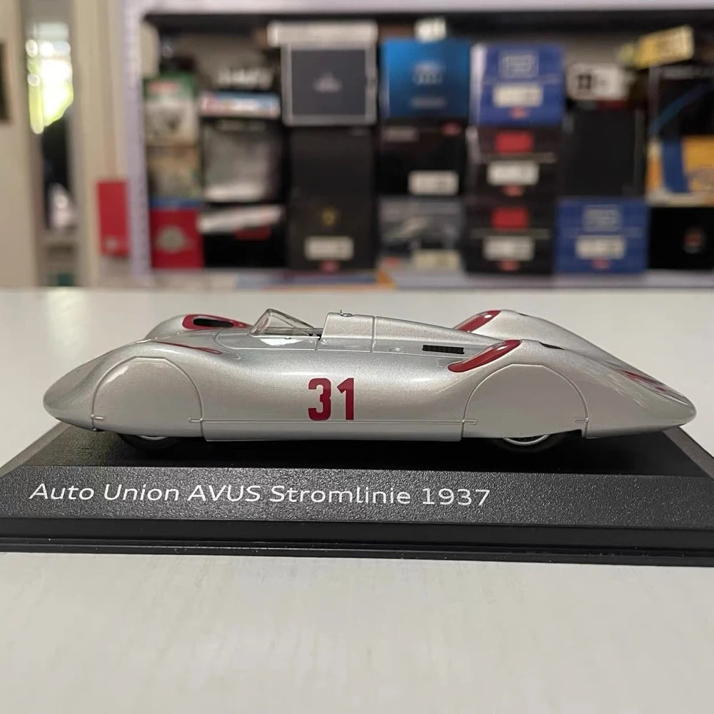 [Minichamps] 1:43 Audi 1937 Auto Union Avus Stromlinie C Model Car Die-Cast