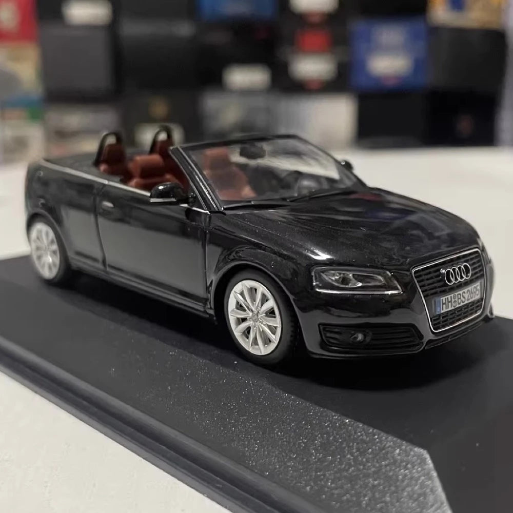 [Minichamps] 1:43 Audi 2008 A3 Cabriolet Black Model Car Die-Cast