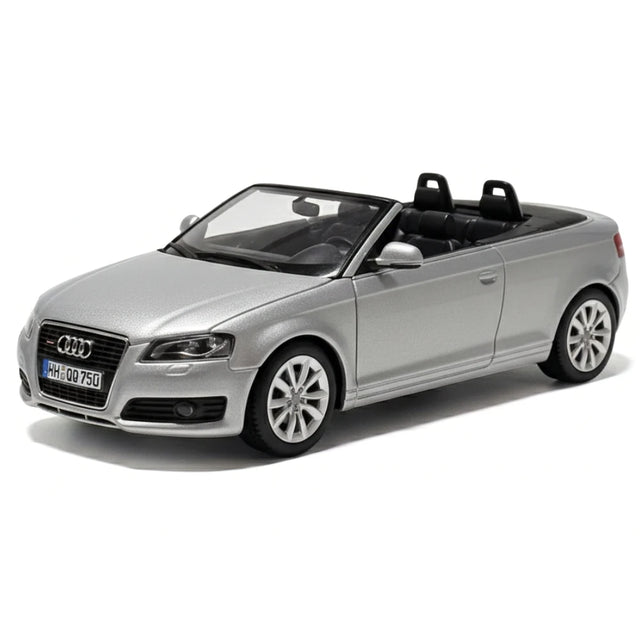 [Minichamps] 1:43 Audi 2008 A3 Cabriolet Silver Model Car Die-Cast