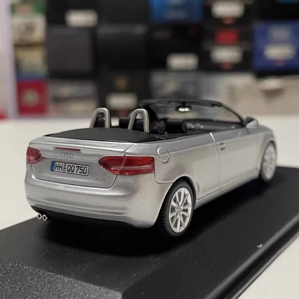 [Minichamps] 1:43 Audi 2008 A3 Cabriolet Silver Model Car Die-Cast