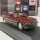 [Minichamps] 1:43 BMW 1993 E36 325i Cabriolet rosso modellino di auto Die-Cast