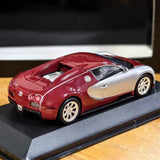 [Minichamps] 1:43 Bugatti 2009 Veyron Centenaire Silver Red Model Car Die-Cast