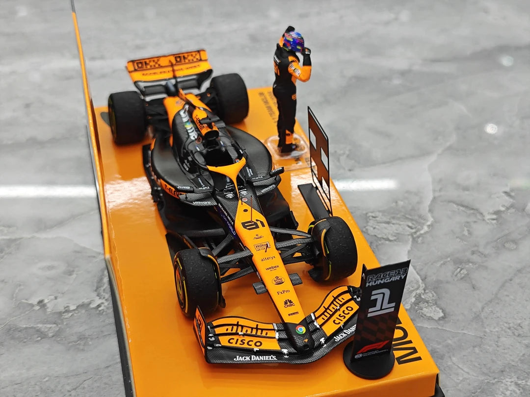 1:43 McLaren 2024 MCL38 #81 Hungarian GP Oscar Piastri F1 model car by Minichamps - view 5