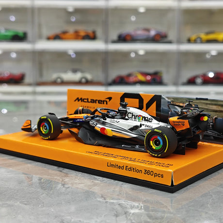 1:43 McLaren 2025 MCL39 #81 British GP Oscar Piastri F1 Resin-Modell von Minichamps – Ansicht 6
