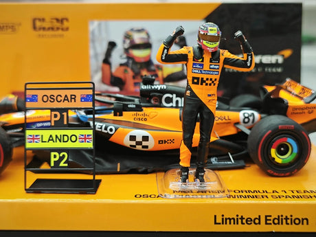 1:43 McLaren 2025 MCL39 #81 Spanish GP Oscar Piastri F1 model car by Minichamps - view 9